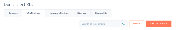 Hubspot domain settings