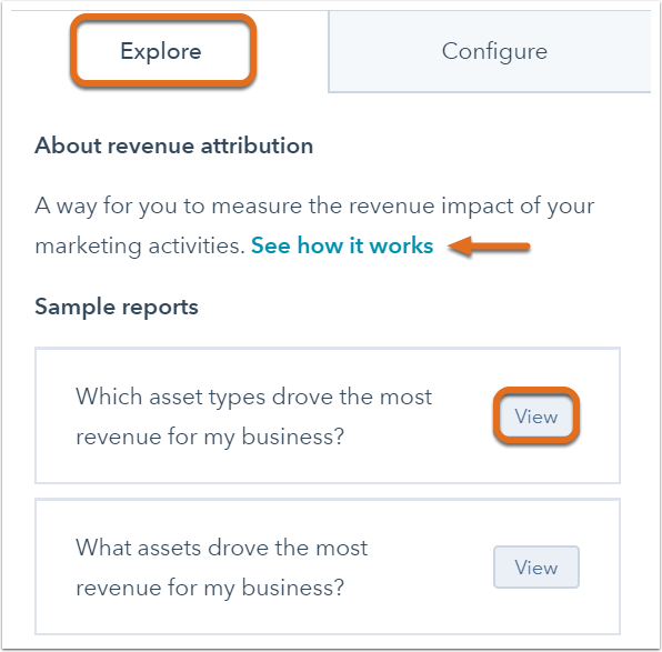 explore revenue attribution
